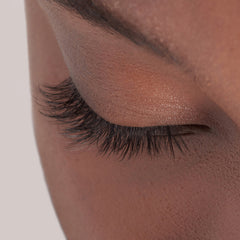 Kiss ImPRESS Falsies Long Lasting Self Adhesive Lashes - Demi Wispy (Model Shot 3 - Closed)