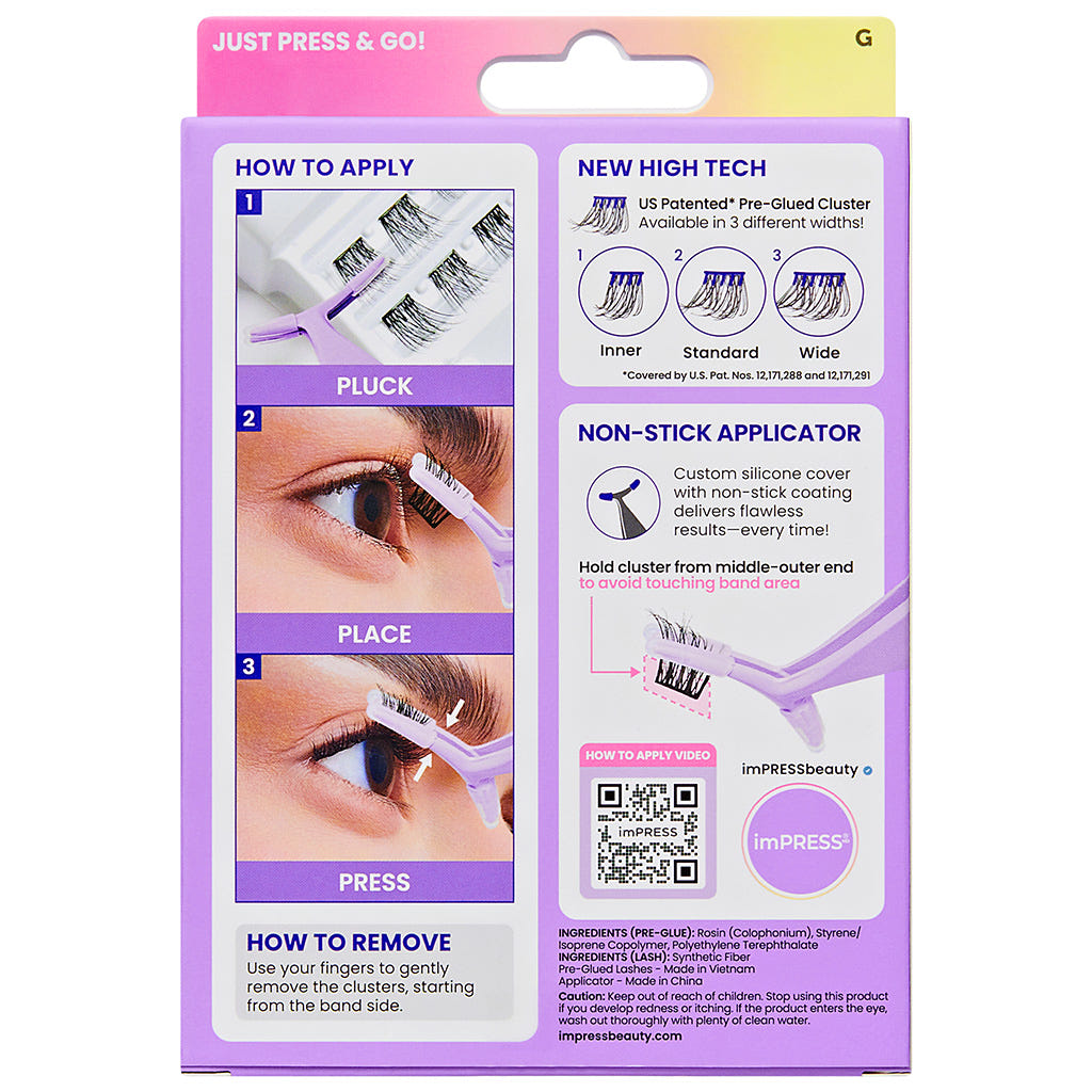 Kiss imPRESS Lashes Cluster Kit - Classic Wispy (Back)