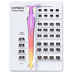 Kiss imPRESS Lashes Cluster Kit - Classic Wispy (Tray Shot 1)
