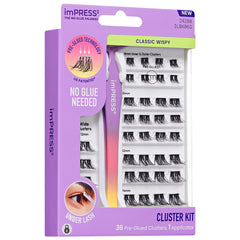 Kiss imPRESS Lashes Cluster Kit - Classic Wispy (Angled Shot 1)