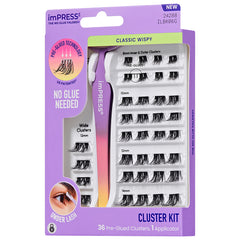 Kiss imPRESS Lashes Cluster Kit - Classic Wispy (Angled Shot 2)