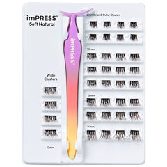 Kiss imPRESS Lashes Cluster Kit - Soft Natural (Tray Shot 1)