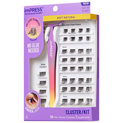 Kiss imPRESS Lashes Cluster Kit - Soft Natural (Angled Shot 2)