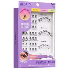 Kiss imPRESS Lashes Individual Lash Kit (Angled Shot 1)