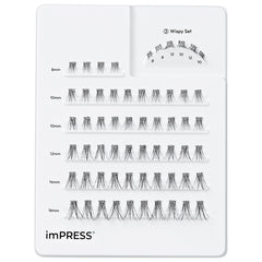 Kiss imPRESS Lashes Individual Lash Multipack - Classic Wispy (Tray Shot 1)