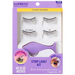 Kiss imPRESS Lashes Strip Lash Kit - Classic Natural
