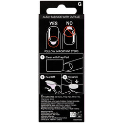 Kiss imPRESS Premium Press-On False Nails - Best Life (Back of Packaging)