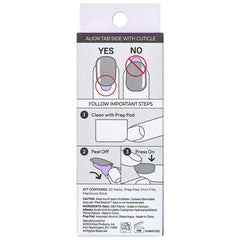Kiss ImPRESS Press-On False Nails - Chic French (Back)