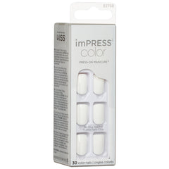 Kiss ImPRESS Press-On False Nails - Frosting (Angled Shot 1)