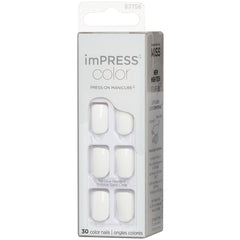 Kiss ImPRESS Press-On False Nails - Frosting (Angled Shot 2)