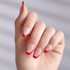 Kiss ImPRESS Press-On False Nails - Happy World (Model Shot)
