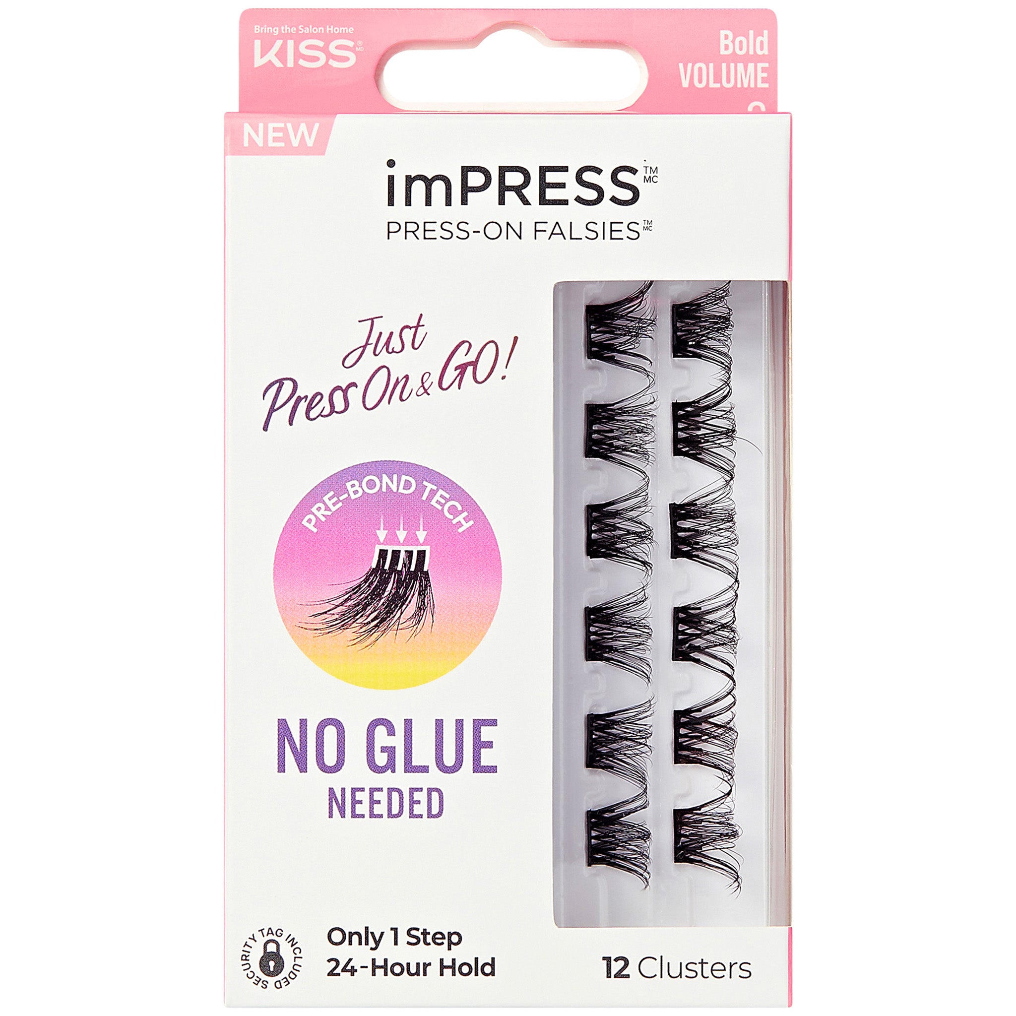 Kiss Impress Press-on Falsies Cluster Lashes - Bold Volume