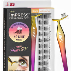 Kiss imPRESS Press-on Falsies Lash Kit - Natural (Packaging Close Up)