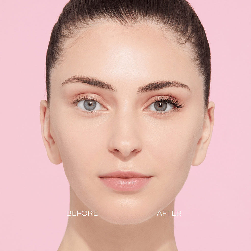 Kiss imPRESS Press-on Falsies Lash Kit - Natural (Model Shot - Before and After 1)