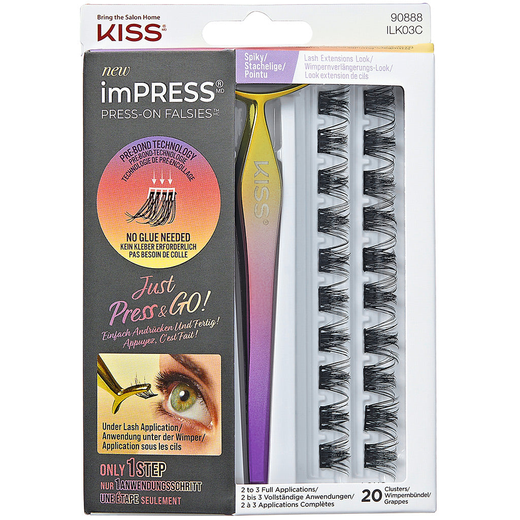 Kiss imPRESS Press-on Falsies Lash Kit - Spiky | False Eyelashes