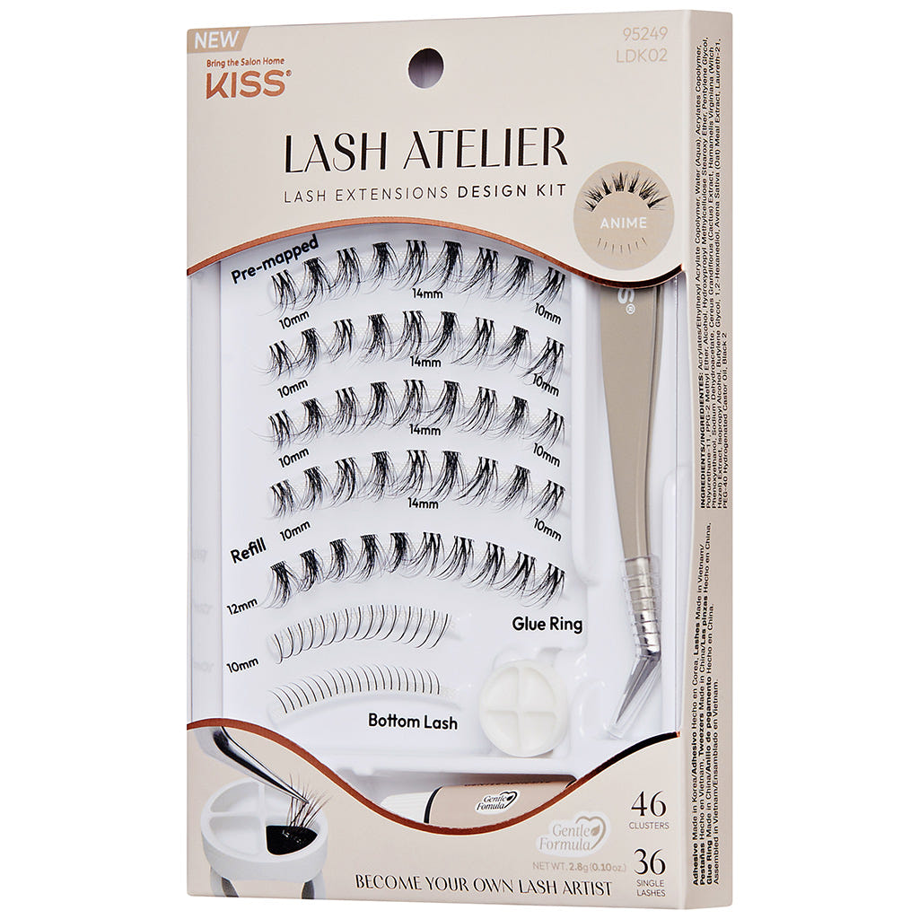 Kiss Lash Atelier Lash Extensions Design Kit - Anime (Angled Packaging Shot 2)