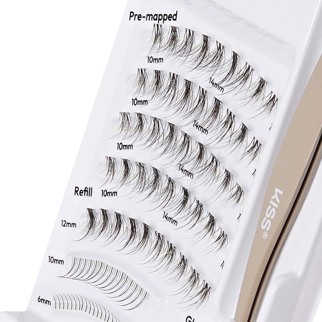 Kiss Lash Atelier Lash Extensions Design Kit - Anime (Angled Tray Shot)