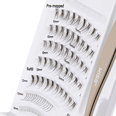 Kiss Lash Atelier Lash Extensions Design Kit - Anime (Angled Tray Shot)