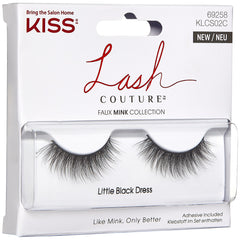 Kiss Lash Couture Faux Mink Collection - Little Black Dress (Angled Packaging Shot 1)