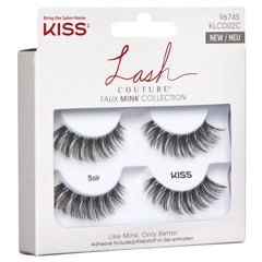 Kiss Lash Couture Lashes - Soir (Twinpack) - Angled Packaging