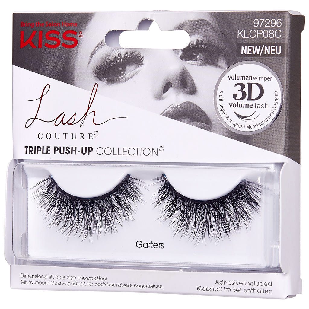 Kiss Lash Couture Triple Push-Up - Garters (Angled Packaging Shot 2)