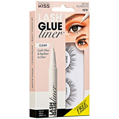 Kiss Lash Glue Liner Clear & Cherish Lashes (Angled Packaging Shot 1)