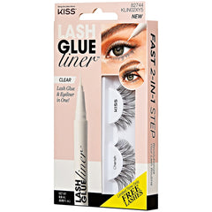 Kiss Lash Glue Liner Clear & Cherish Lashes (Angled Packaging Shot 2)