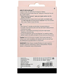 Kiss Lash Glue Liner Clear & Cherish Lashes (Back of Packaging)