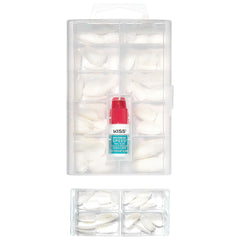 Kiss Professional Full Cover False Nails - Medium Round (Components)