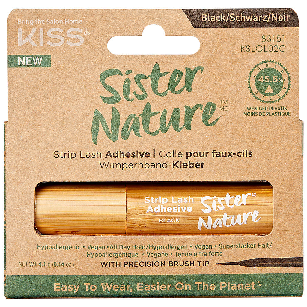 KISS Sister Nature Strip Lash Adhesive, Clear, Net Wt. 4.1g (0.14 oz.) –  KISS USA