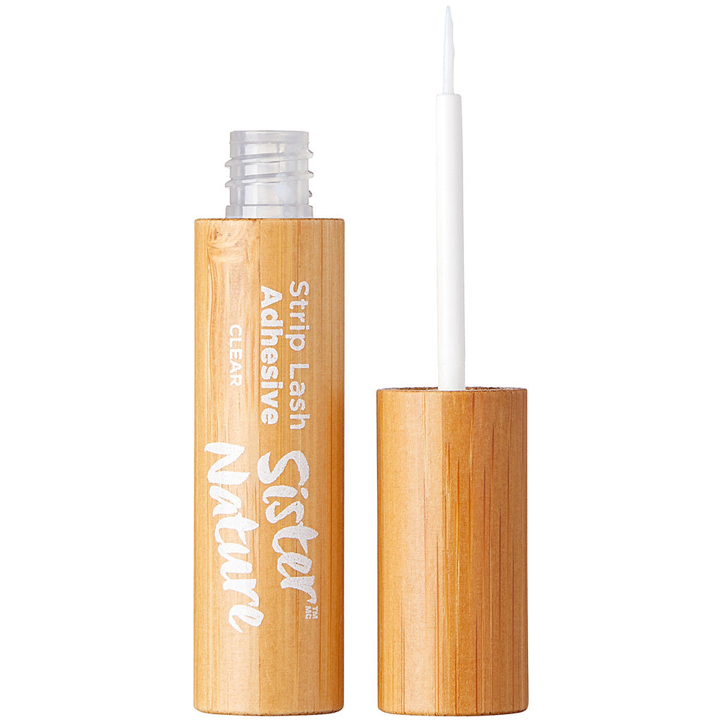Kiss Sister Nature Strip Lash Adhesive Clear (4.1g) - Tube Open