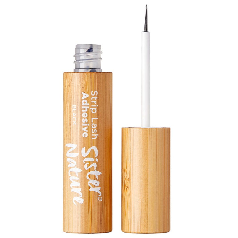Kiss Sister Nature Strip Lash Adhesive Black (4.1g) - Tube Open