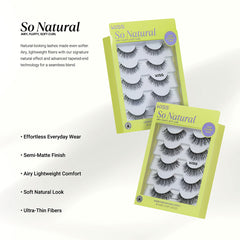 Kiss So Natural Lashes Multipack - Shy Natural (Info 2)