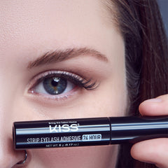 Kiss Strip Lash Adhesive 24 Hour Clear (5g) - Model Shot