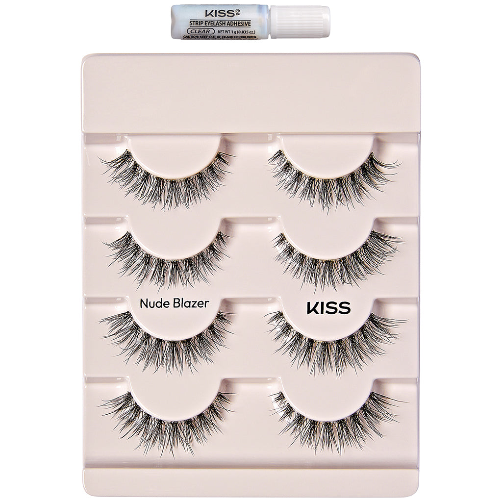 Kiss The New Natural Lashes Multipack - Nude Blazer False Eyelashes