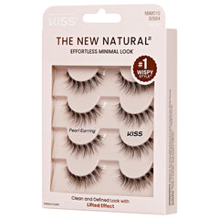 Kiss The New Natural Lashes Multipack - Pearl Earring (Angled Packaging Shot 2)