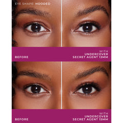 Lilly Lashes 3D Undercover Lash Extension Clusters - Secret Agent Long (Model Shots - Before and After)