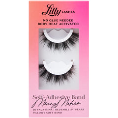 Lilly Lashes Self-Adhesive Band 3D Faux Mink Lashes - Money Maker