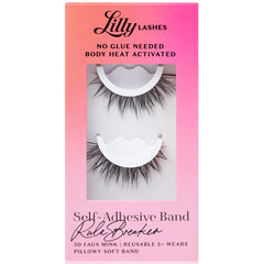 Lilly Lashes Self-Adhesive Band 3D Faux Mink Lashes - Rule Breaker