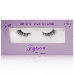 Lilly Lashes Sheer Band 3D Faux Mink Half Lashes - Enticing