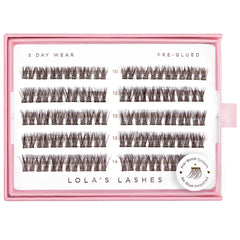 Lola's Lashes Pre-Glued Cluster Lashes - Dark Cocoa