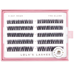 Lola's Lashes Pre-Glued Cluster Lashes - Feathered Volume