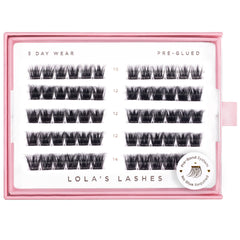 Lola's Lashes Pre-Glued Cluster Lashes - Wispy Volume