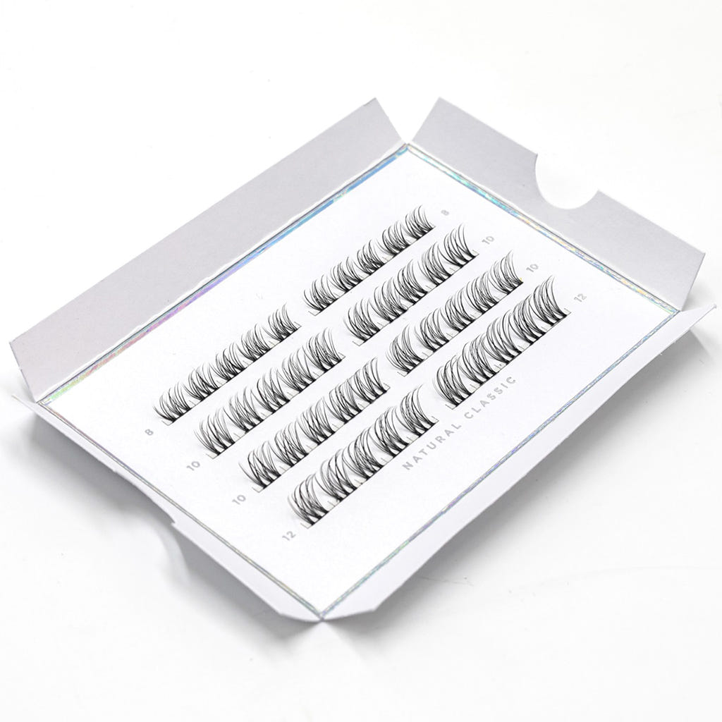 Lola's Lashes Sunday Salon DIY Lash Extensions Starter Kit - Natural Classic (Angled Tray Shot)