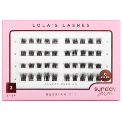 Lola's Lashes Sunday Salon Mixed Length DIY Clusters - Fluffy Russian