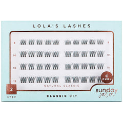 Lola's Lashes Sunday Salon Mixed Length DIY Clusters - Natural Classic