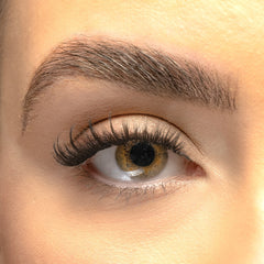 Lola's Lashes Sunday Salon Pre-Mapped DIY Lash Extensions Kit - Cat Eye Hybrid (Model Shot)