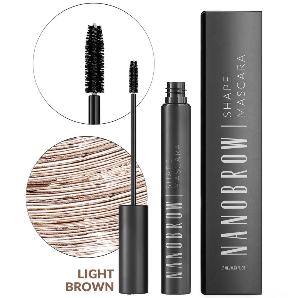 Nanobrow Shape Mascara (7ml) - Brush Applicator Close Up [Light Brown]