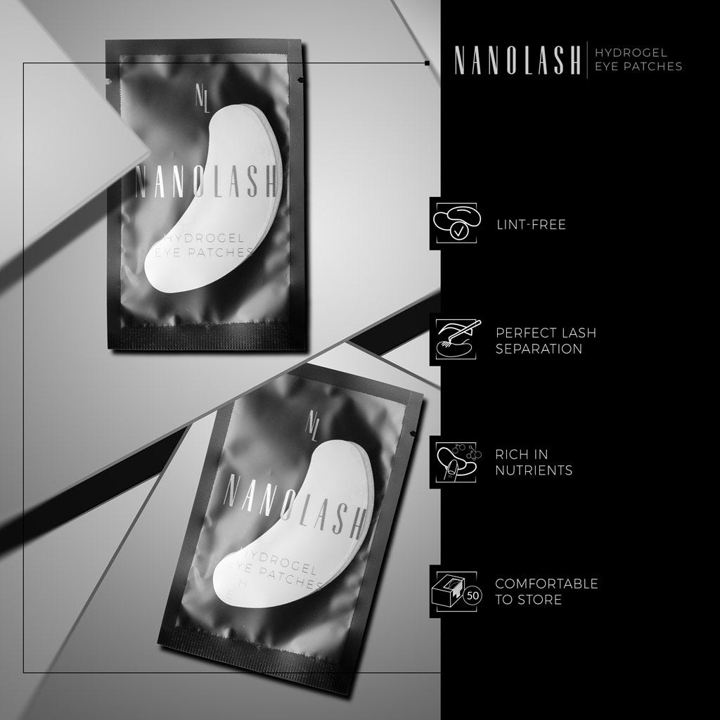 Nanolash Hydrogel Eye Patches (50 Pairs) - Info 1