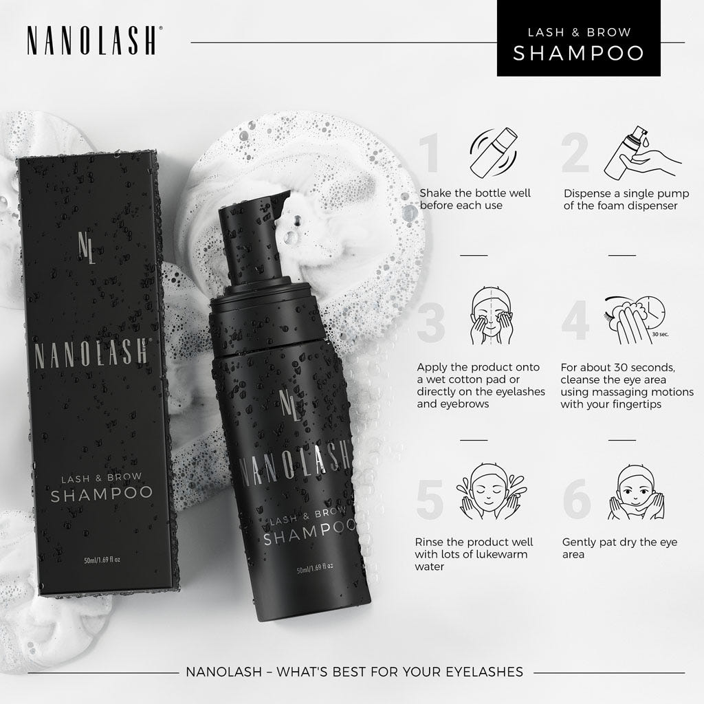 Nanolash Lash & Brow Shampoo (50ml) - Info 4